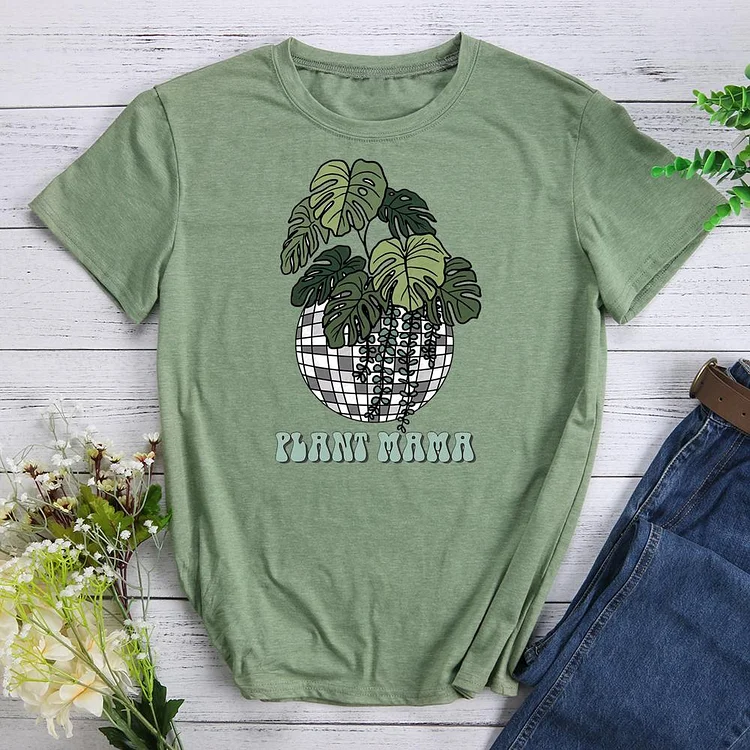 plant mama Round Neck T-shirt