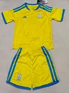 Joyfball 2026 Kids Size Ukraine National Home Football Shirt 1:1 Thai Quality