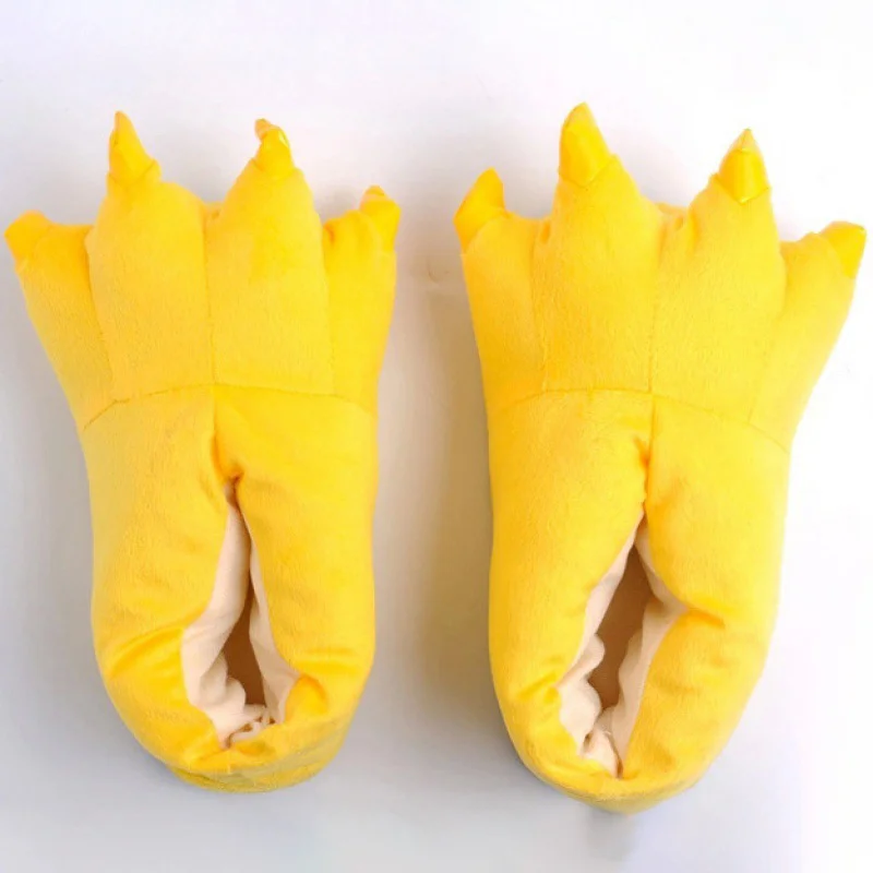 Animal cartoon cotton shoes home slippers dinosaur claw shoes