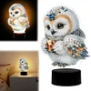 Cute Owl DIY Diamonds Painting Table Lamp 5D DIY Diamond Painting Night Light