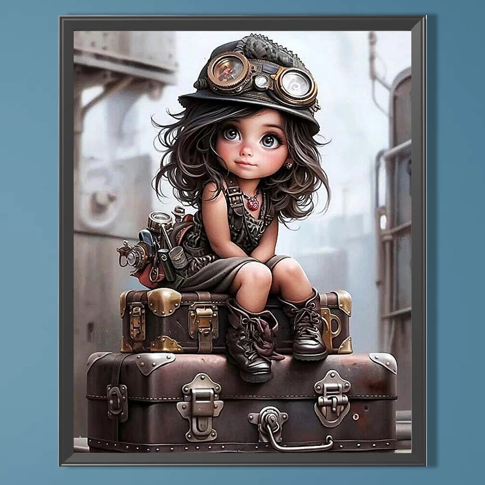 Diamond Painting - Full Square Drill - Mechanic Girl(Canvas|40*50cm)