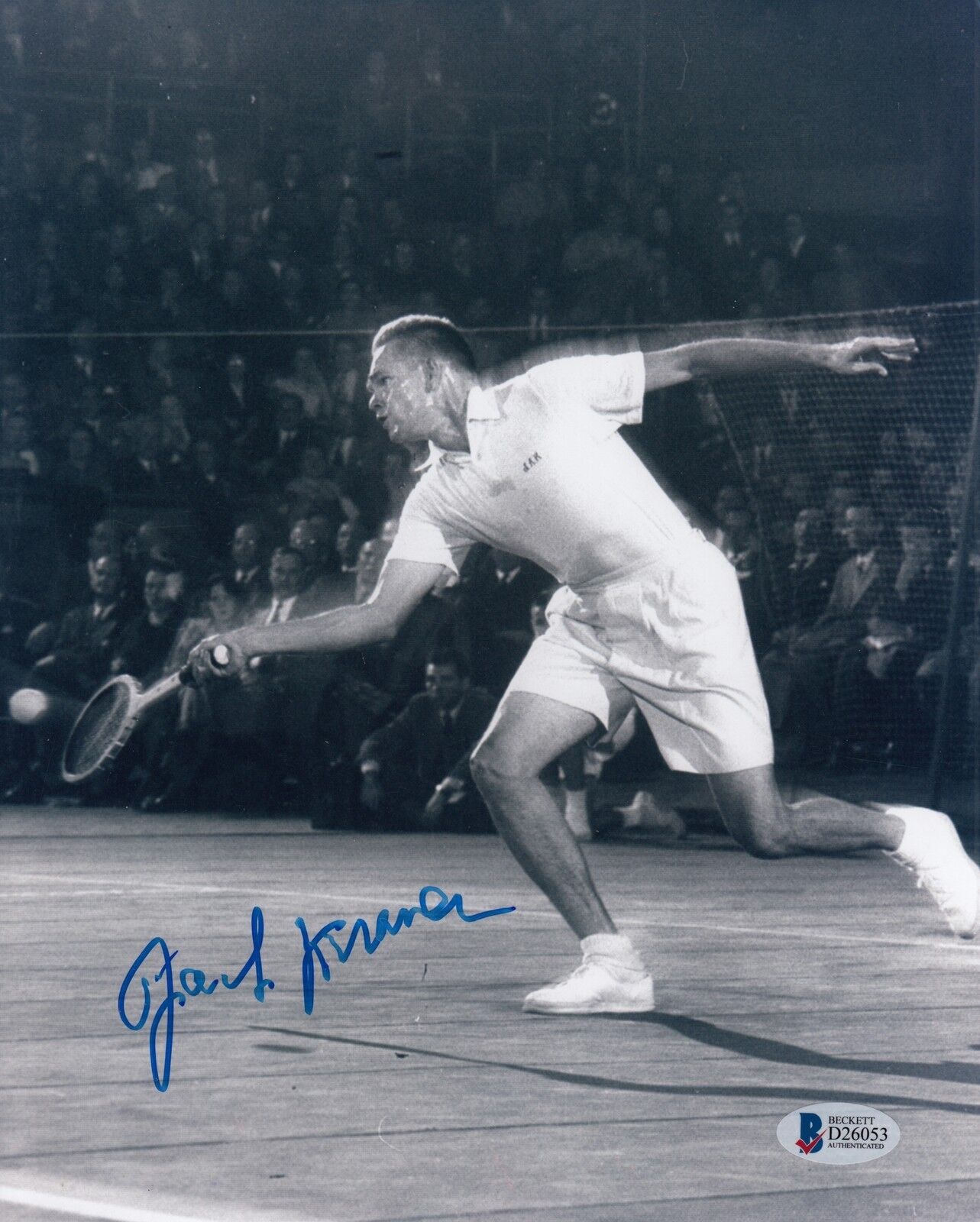 Jack Kramer #0 8x10 Signed 8x10 Photo Poster painting Beckett Certified Tennis-Men 040818