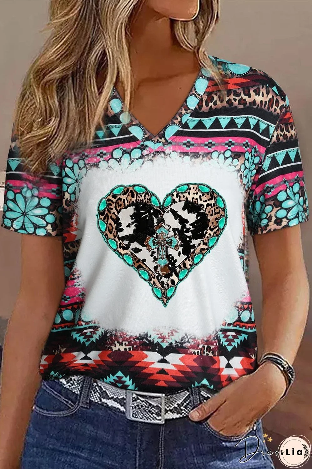 Summer Top with Eye-Catching Print