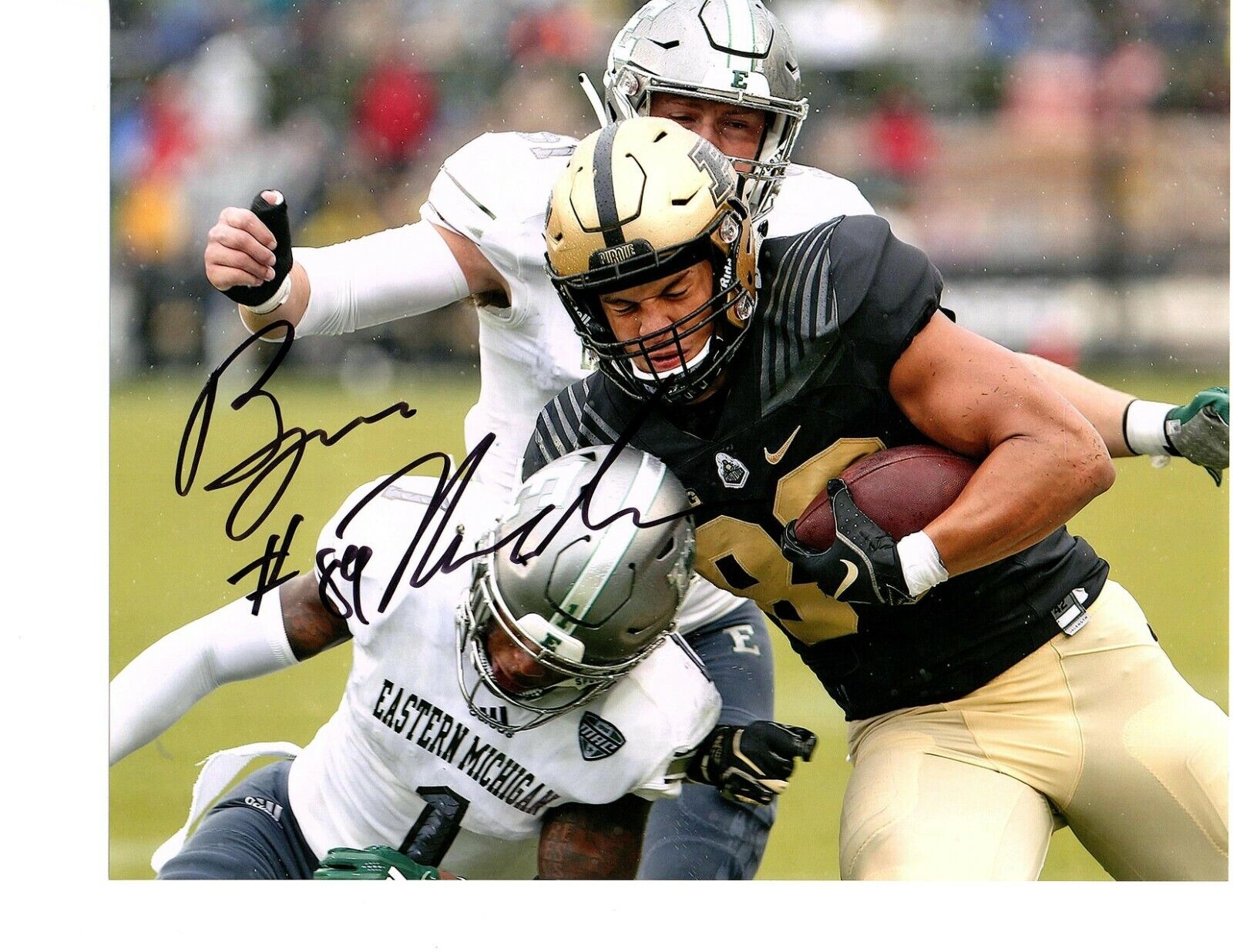 Brycen Hopkins Purdue Boilermakers signed autographed 8x10 football Photo Poster painting e