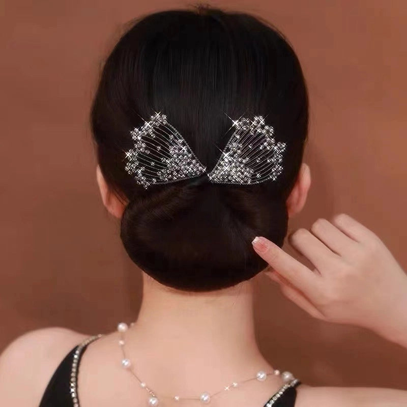 Women’s Minimalist Peacock Feather Flower Alloy Plating Inlay Rhinestones Hair Band
