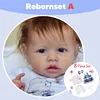 [Kids Gift Idea] 20" Nina Truly Soft Touch Silicone Baby Toddler Girl Doll, Baby Dolls That Look Real - RBBI-Myrebornbabydoll&reg; Myrebornbabydoll&reg;