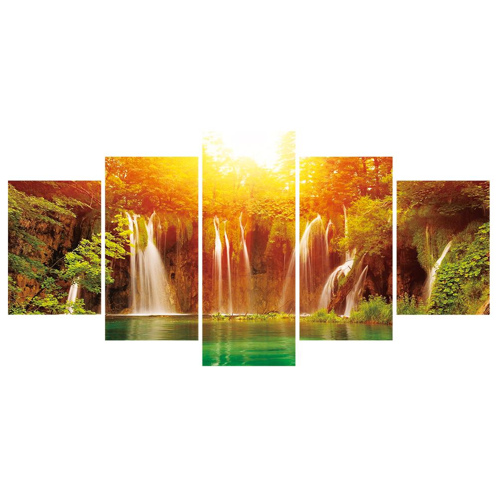 

95*45CM - 5Pcs Fantasy Waterfall - Square Drill Diamond Painting, 501 Original