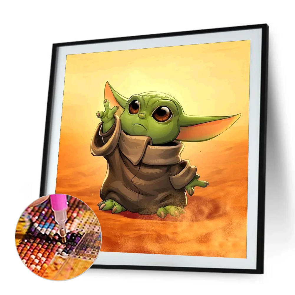 Diamond Painting - Full Round Drill - Yoda(30*30cm)