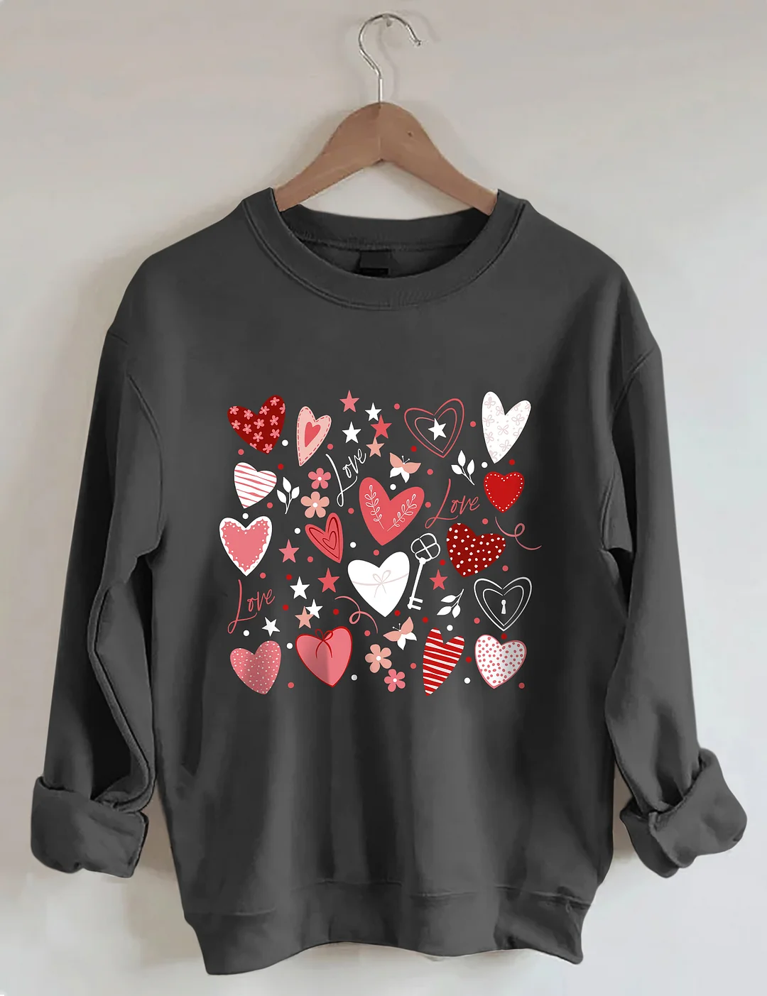 Cute Heart Valentine's Day Sweatshirt