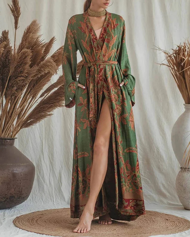 Women's Fashion Jacquard Long Sleeve Dress