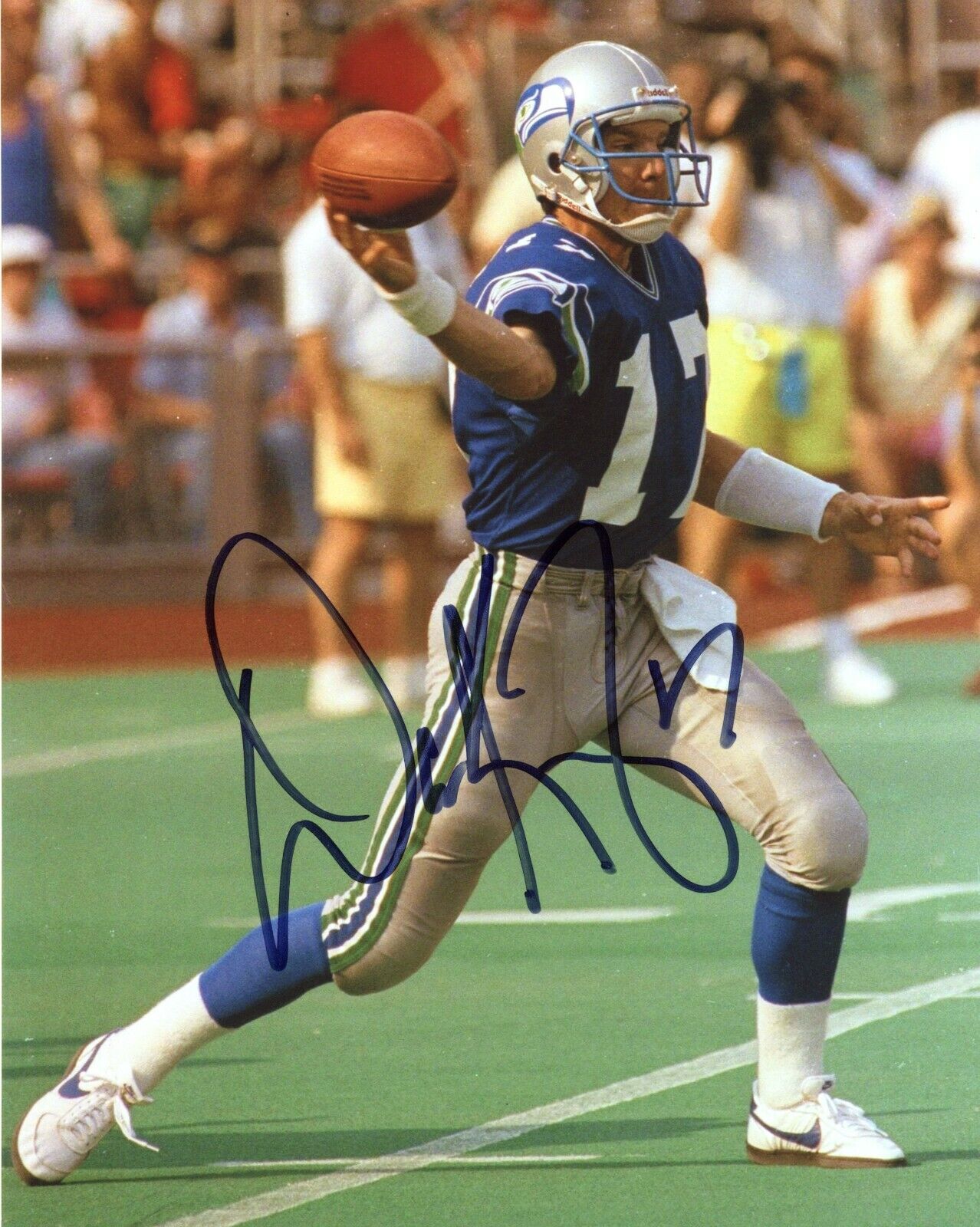 Dave Krieg Seattle Seahawks Autographed Signed 8x10 Photo Poster painting CFS Ring Of Honor
