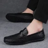 Men's Casual Cowhide Soft Sole Large Size Business Leather Shoes