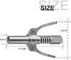  Grease Gun Coupler,Double Handle Grease Gun Tips Heavy Duty 10,000 PSI, Quick Lock-on and Release, Compatible with All Grease Guns Fittings 1/8" NPT