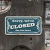 Closed - Car License(12*6Inch)