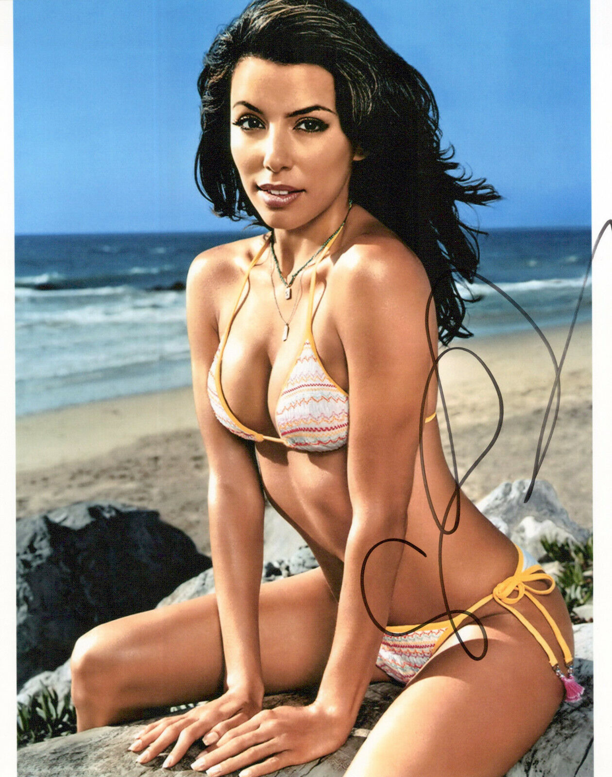 Eva Longoria glamour shot autographed Photo Poster painting signed 8x10 #8