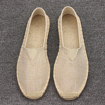 Punklens Size 35-45 Women Sewing Flax Shoes Slip on Loafers Casual Shoes Woman Espadrilles Hemp Canvas Flat Shoes