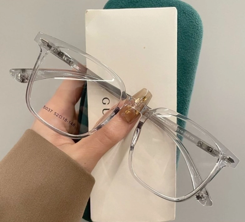 Minimalist Solid Color Resin Square Full Frame Optical Glasses