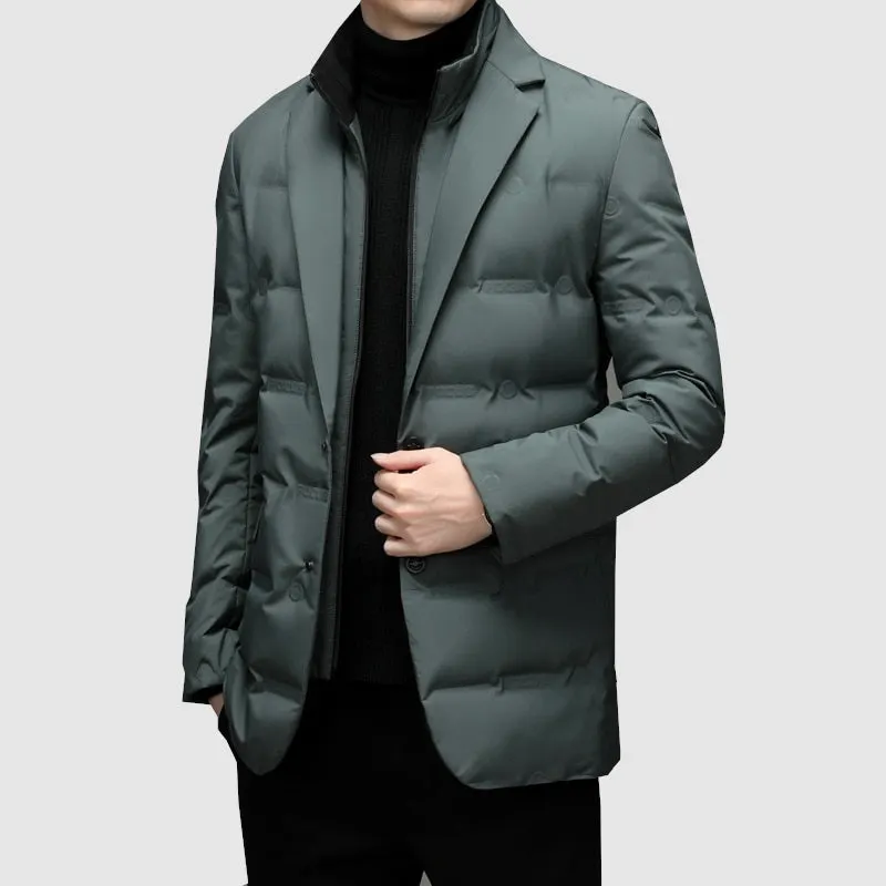 Spring & Fall Solid Color Windbreaker Men High Quality Business Coat Casual Comfort Top Slim Jacket