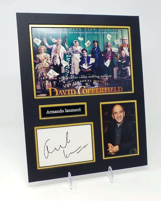 Armando IANNUCCI Signed Mounted Photo Poster painting Display AFTAL COA Scottish Film Director