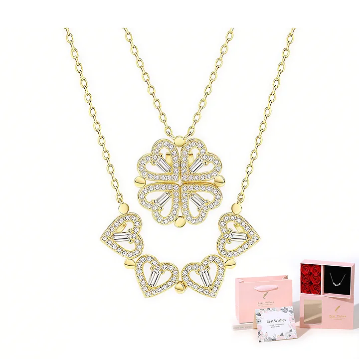 B79 磁力式 四つ葉クローバーネックレス | GIFTUUの ブランド