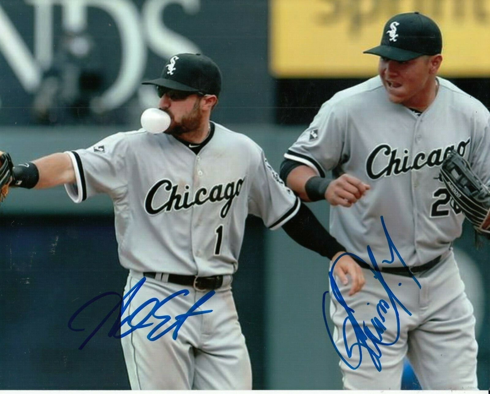 ADAM EATON & AVISAIL GARCIA signed (CHICAGO WHITE SOX) Baseball 8X10 Photo Poster painting W/COA