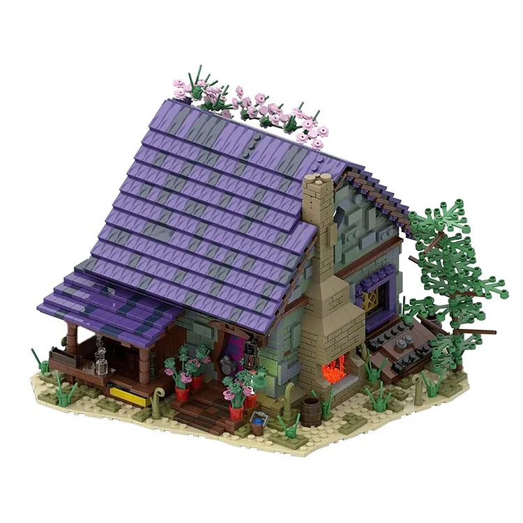 MOC villa Building Forest Summer House