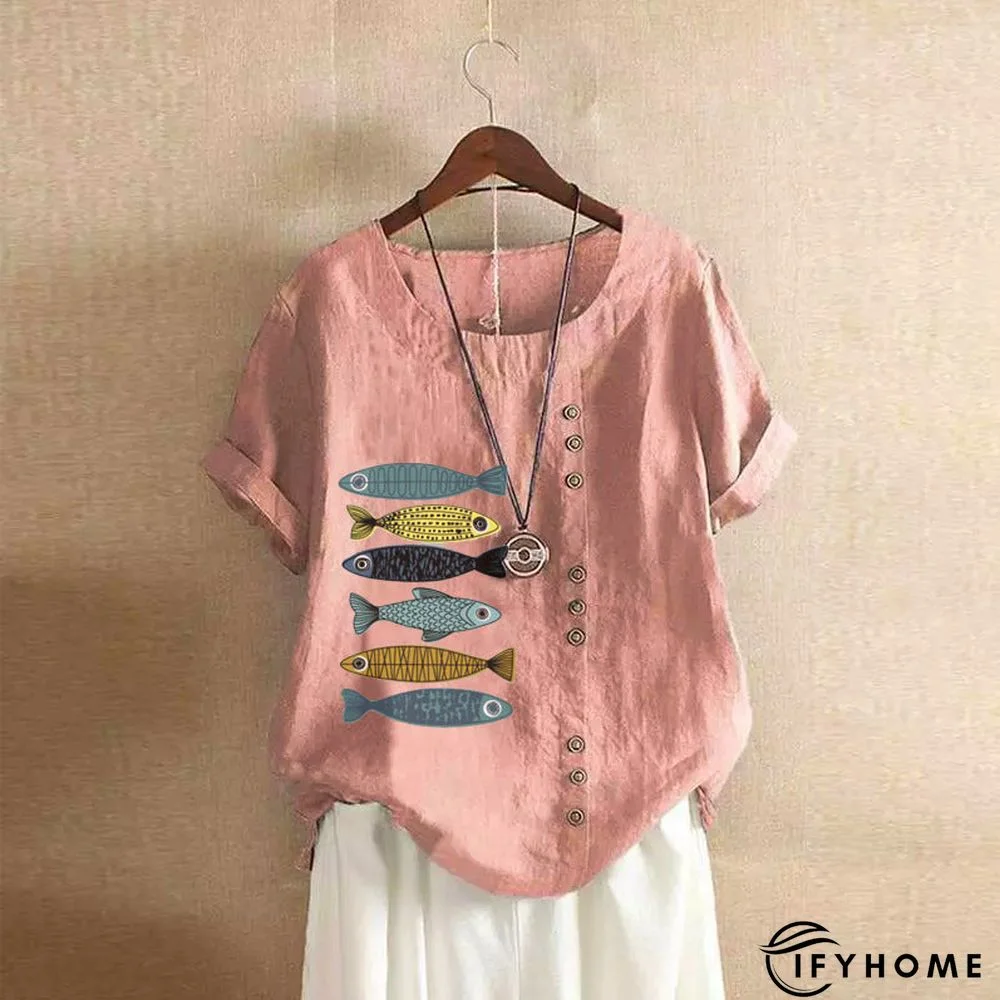 Casual Short Sleeve Large T-shirt | IFYHOME
