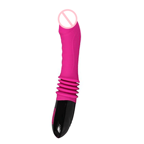 10 Modes Thrusting Dildo Vibrator Rose Toy