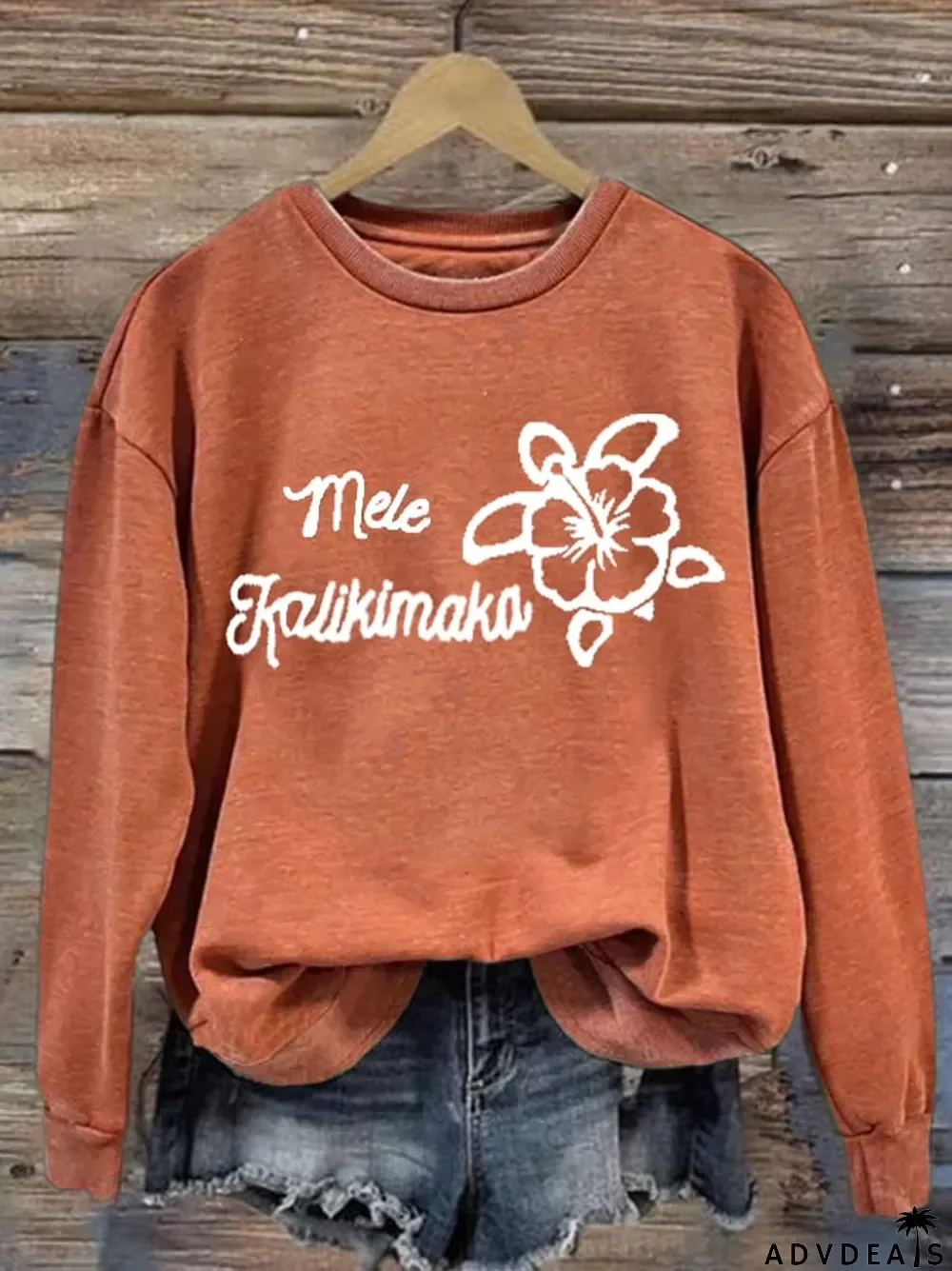 Women's Hawaiian Christmas Mele Kalikimaka Print Sweatshirt