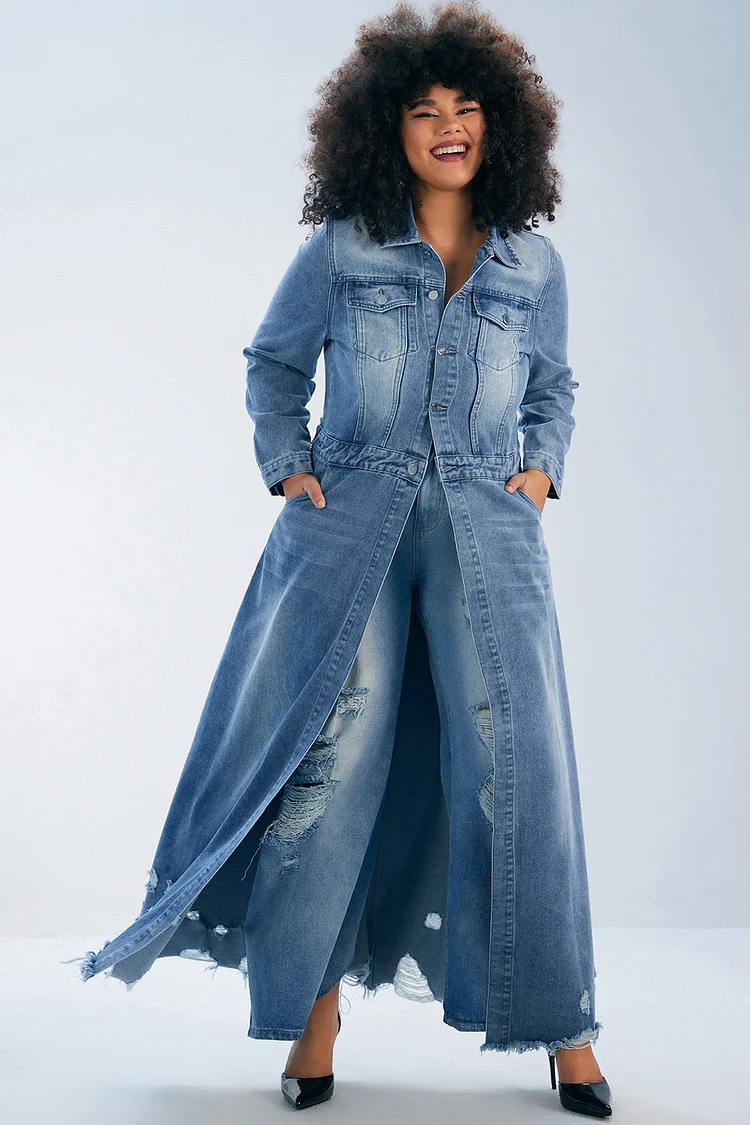 Denim selling Duster Coat