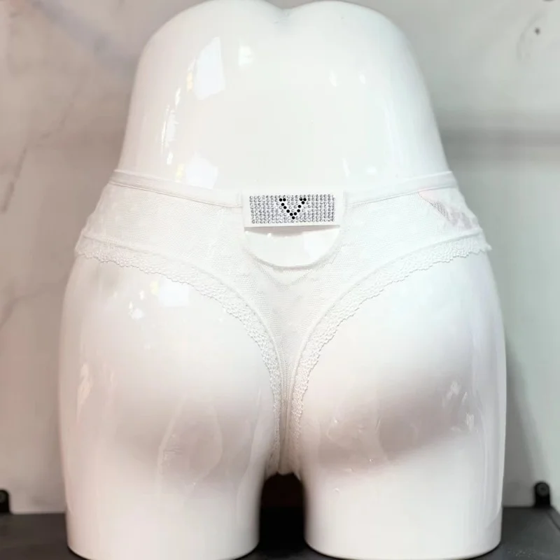 Athvotar Athvotar V Drowsing Hollow Lady T-Shirt T-Shirt Lace Trousers Love Lace Cotton Crotch Large-Size Thong Trousers Low-Rise Trousers