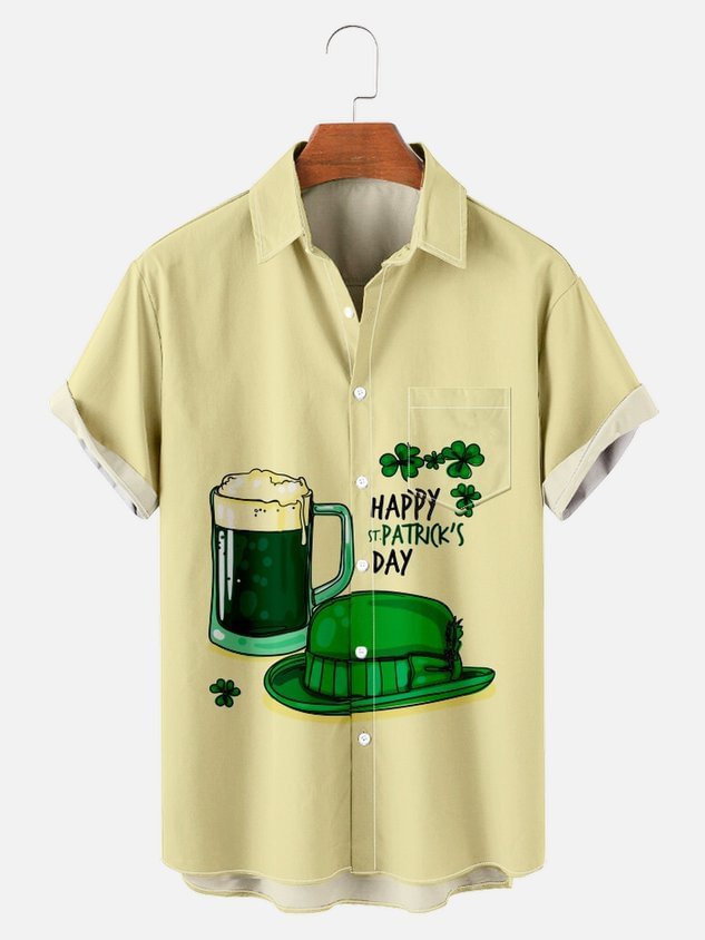 St. Patrick's Day Short Sleeve Vintage Shirts & Tops socialshop