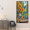 Diamond Painting -DIY Full Round Drill Sunflower Butterfly(70*40 CM)