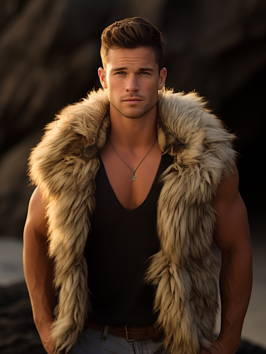 Men's Furry Fur Vest