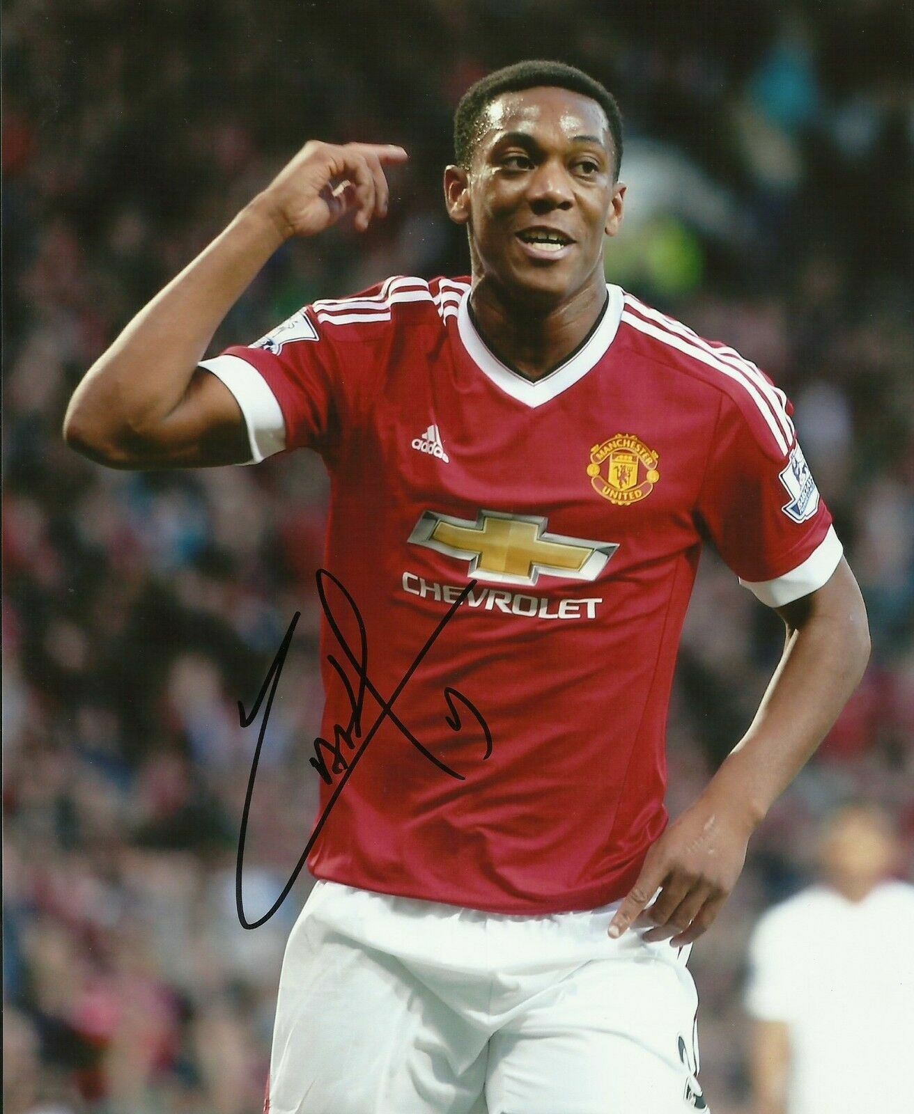 Anthony Martial Genuine Signed 10X8 Photo Poster painting MANCHESTER UNITED AFTAL COA (1153)