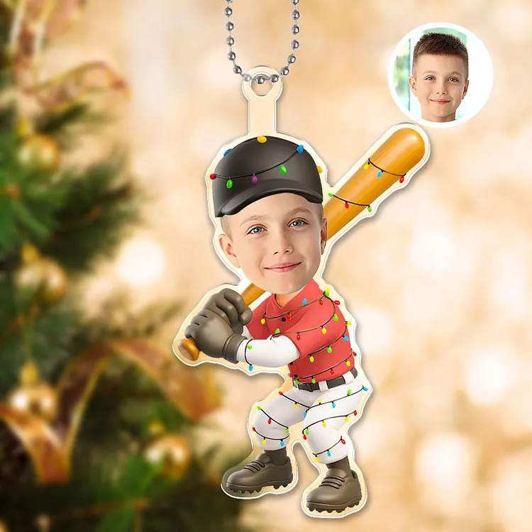 Custom 3d Effective Cristmas Ornament Custom Face & Name Decor Ornaments Gifts For Family For Lover For Kids