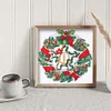 >SALE<Diamond Painted 5D DIY Christmas wreath Partial Special Rhinestone Set