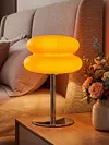 Mid Century Modern Desk Lamps Reusable Intage Dimmable Bedside Small Lamps USB Rechargeable Aesthetic Cute Table Light Unique Home Mushroom Decor