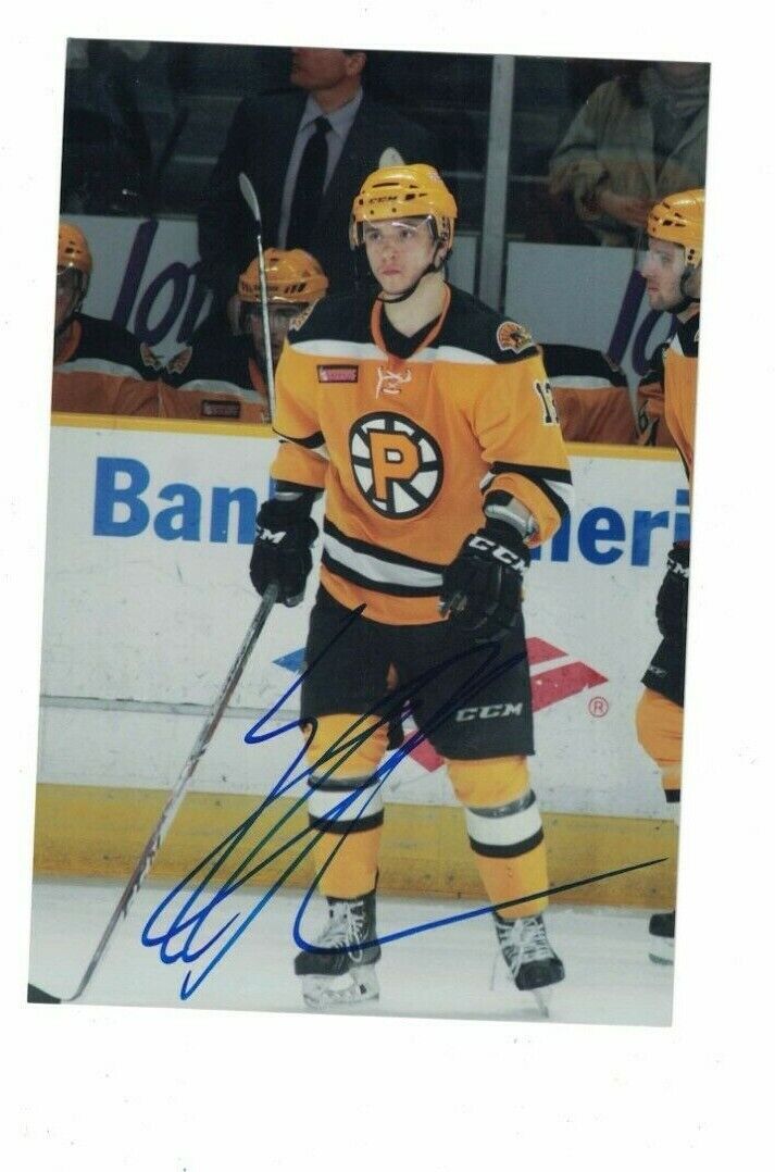 Alexander Khokhlachev Providence Bruins Signed 4x6 Hockey Photo Poster painting W/Our COA