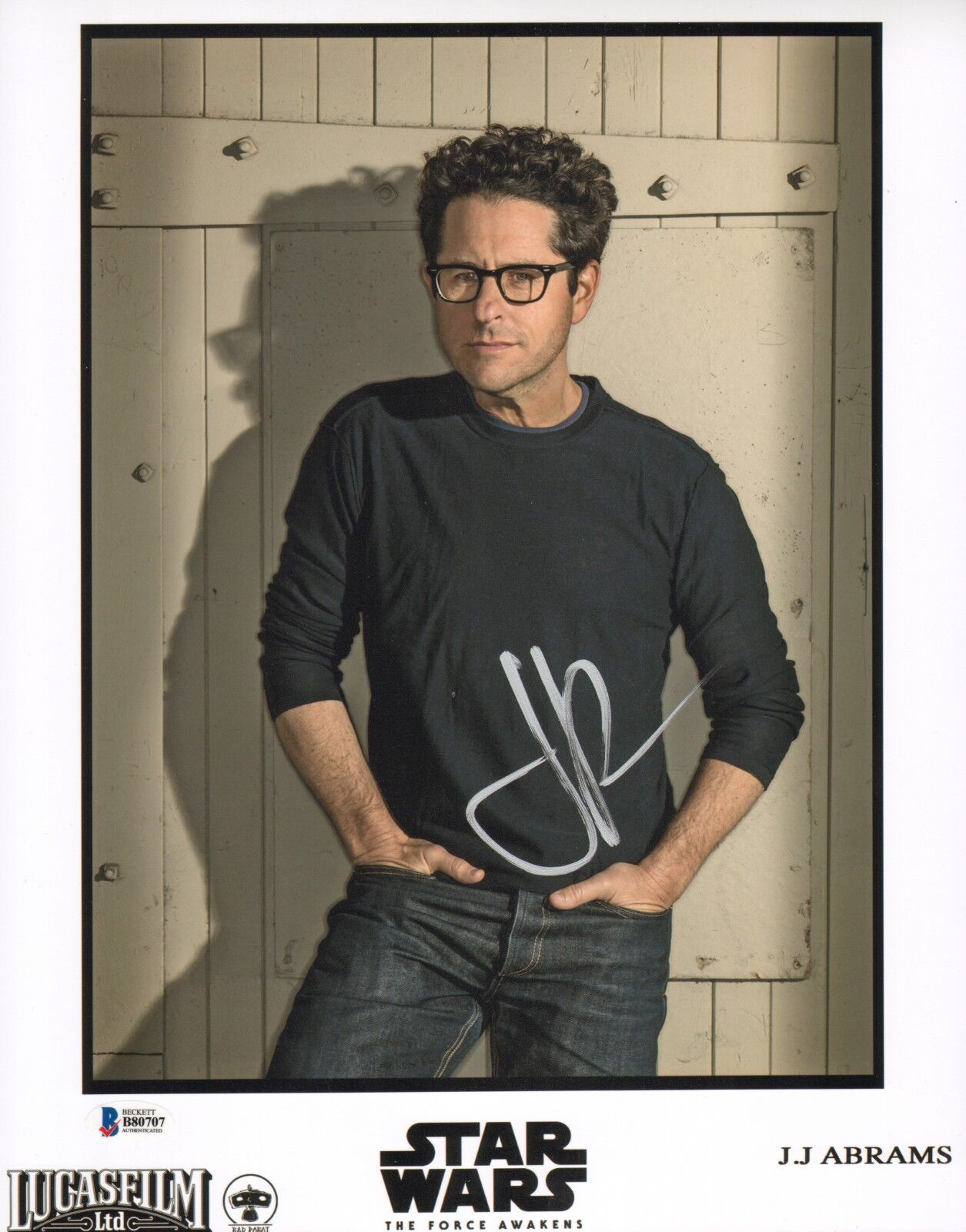 JJ Abrams Signed 11x14 Photo Poster painting BAS Beckett COA Star Wars The Force Awakens Picture