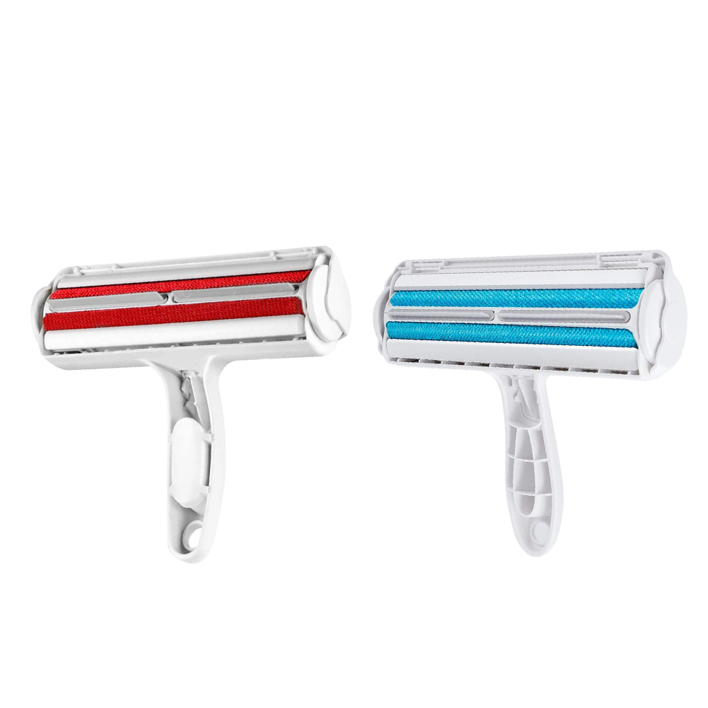 

2-Way Pet Dog Cat Hair Roller Lint Remover Brush for Furniture Sofa Carpets, Red, 501 Original
