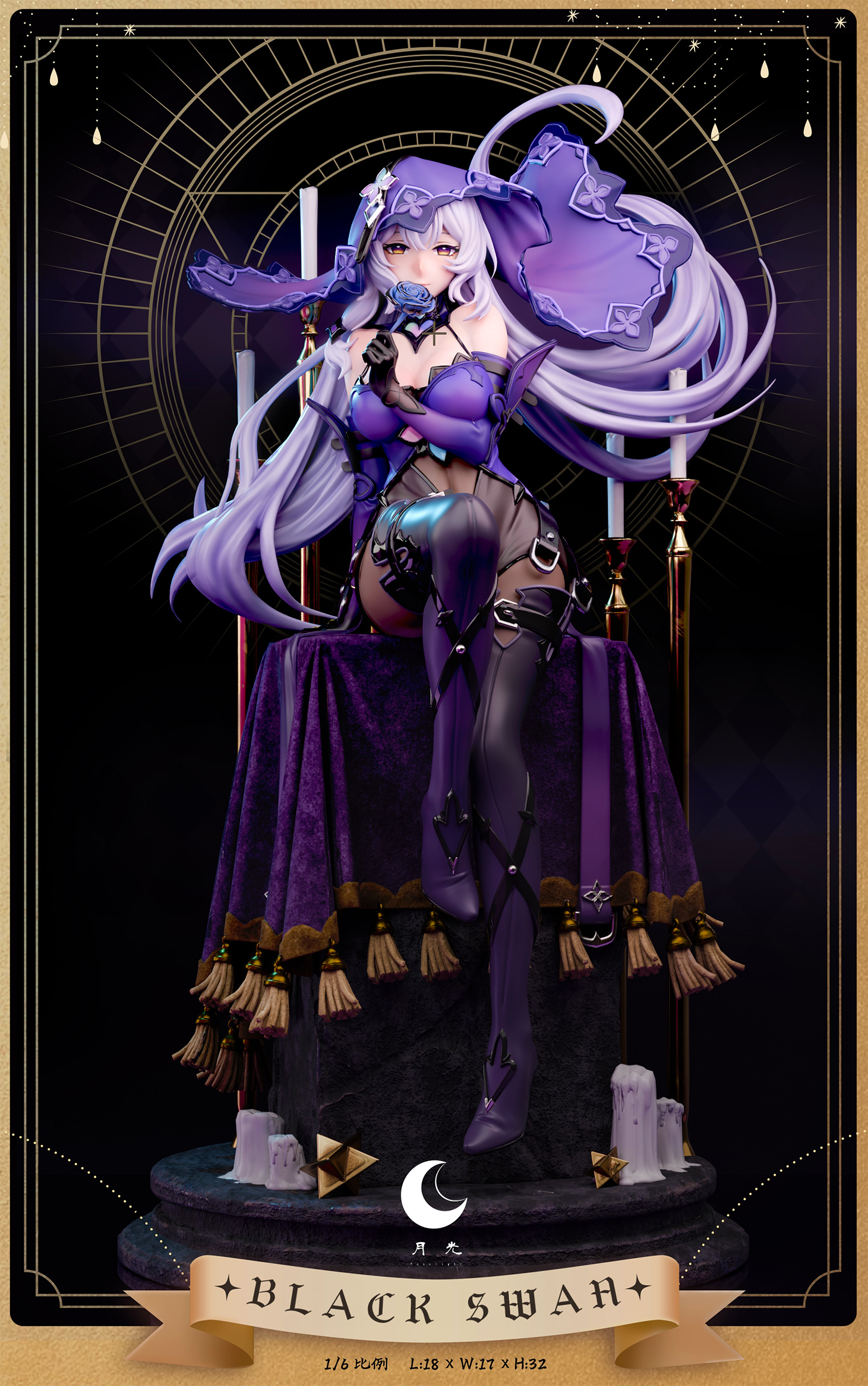 Moonlight Studio - Honkai: Star Rail Black Swan 1/6 Statue(GK) (Adult 18+)-