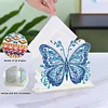 Acrylic Butterfly 5D DIY Diamond Paper Towel Storage Rack Decor for Home Decor