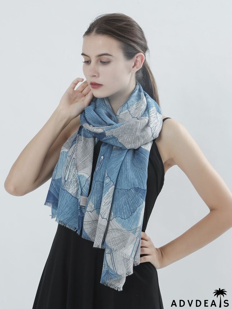 Ginkgo Print Scarf