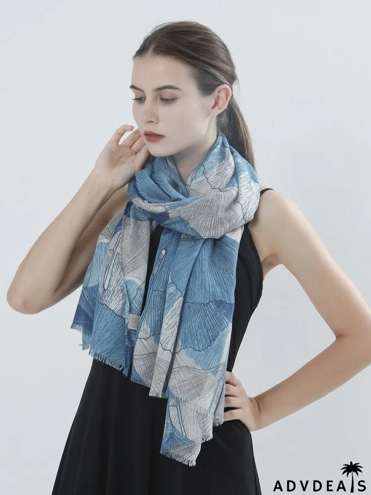 Ginkgo Print Scarf