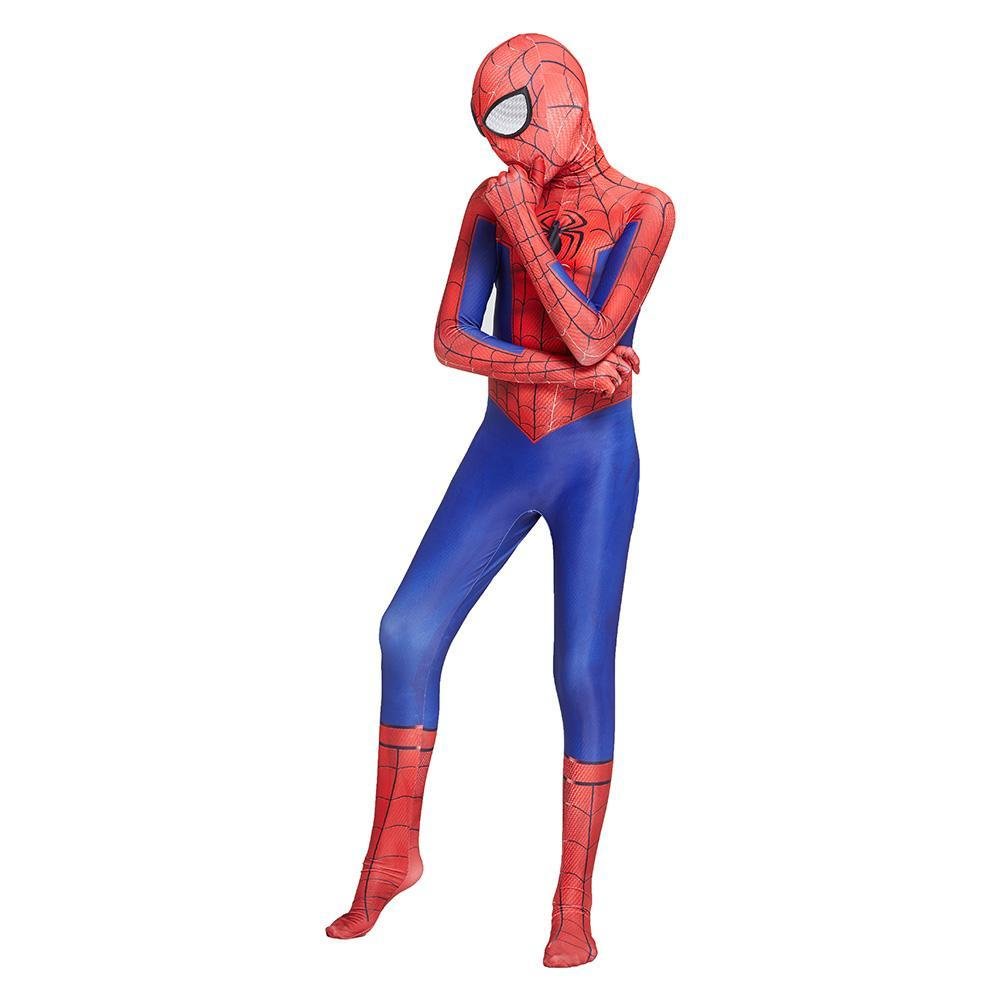 Kids Spider-Man Peter Parker Cosplay Costume Zentai Spiderman Superhero Bodysuit Halloween Jumpsuits