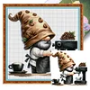 (Multi-Style) Coffee Gnome-11CT Stamped Cross Stitch 40*40cm