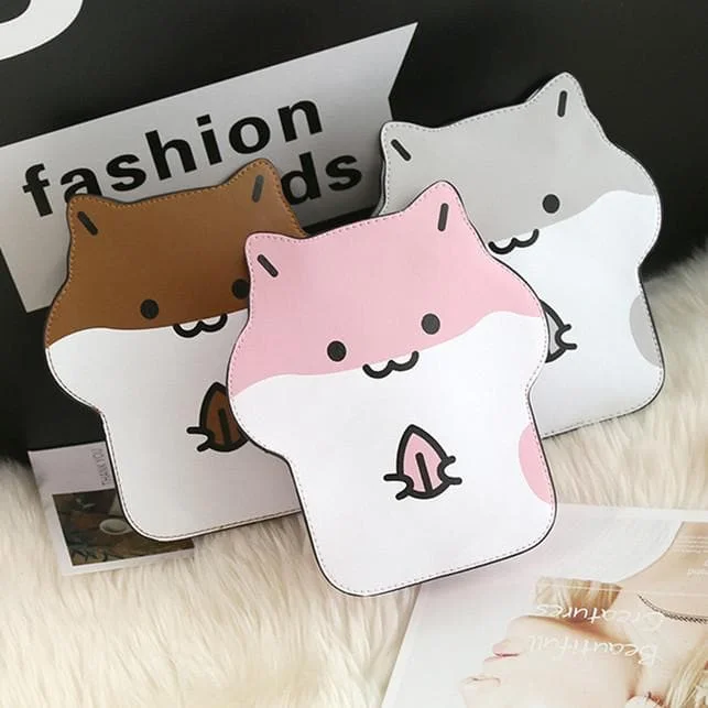 Brown/Pink/Grey Kawaii Hamster Cross Body Bag SP1812326