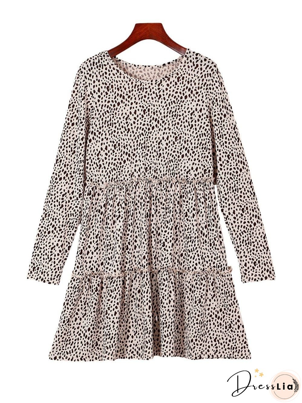 Feminine Floral Dress with V-Neck