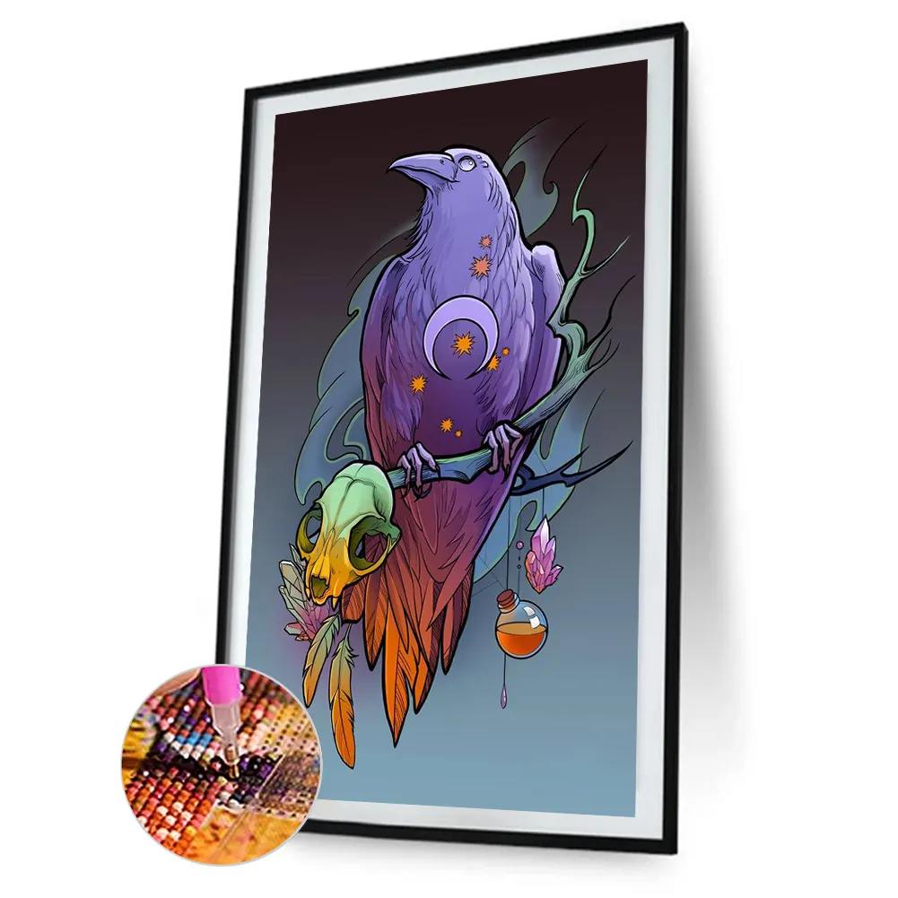 Diamond Painting - Full Square Drill - Crow(20*30 - 50*70cm)